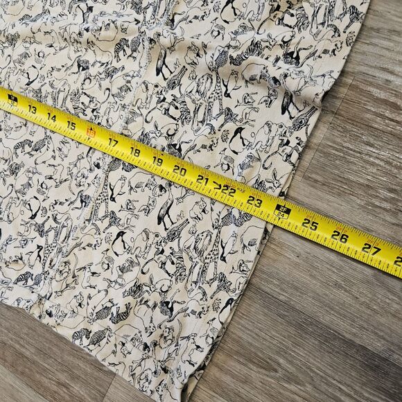 Vtg Chaus Sport Animal Print Sweatshirt Womens L Short Sleeve Safari Boho Artsy - Picture 8 of 8